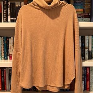 Heather Tan/Mustard Turtleneck